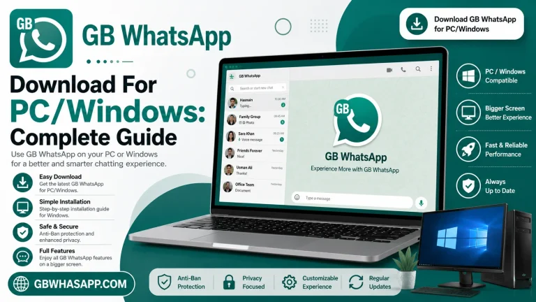 GB WhatsApp Download For PC